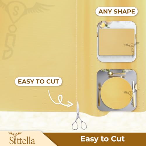 Image of SITTELLA (45cm x 1000cm) Food-Grade Anti-Slip Washable Kitchen Drawer & Shelf Liner | Multipurpose Waterproof Fridge, Table & Cabinet Mat | Non-Toxic, Cuttable & Reusable(Ivory)