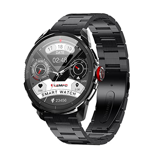 LEMFO Smart Watch for men, 1.3 Inch Full Touch ScreenHeart Rate Blood Pressure LEMFO Smart Watch for men, 1.3 Inch Full Touch ScreenHeart Rate Blood Pressure
