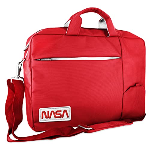 Sacoche PC 15.6 ATLANTIS NASA rouge avec bandoulière et sangle trolley