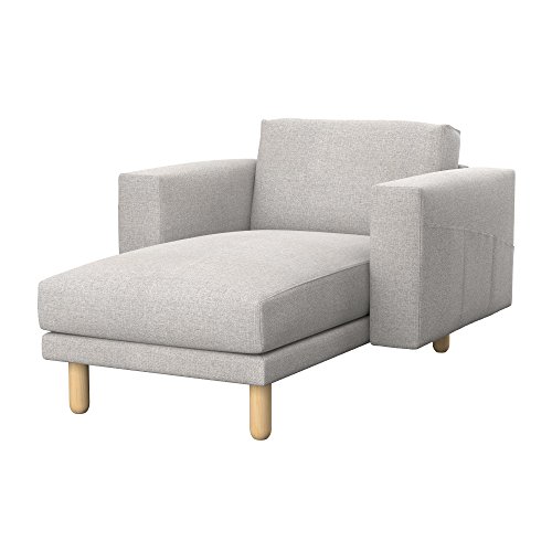 Soferia - IKEA NORSBORG Funda para chaiselongue, Naturel Beige