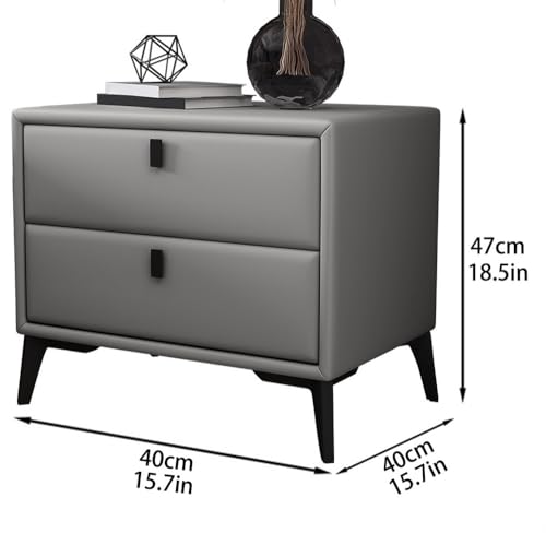 Table de chevet multifonctionnelle moderne bois cuir table basse - 3