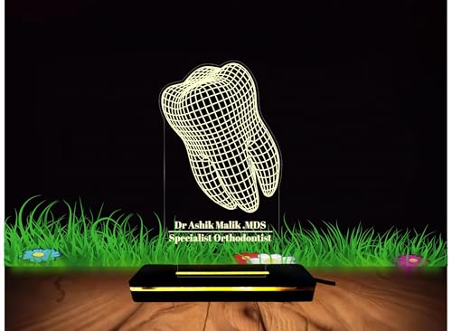 Image of DON'T JUDGE ME CUSTOMISED Doctor Lamp with Doctors Name and Design | Personalized Gift for Doctors (Warm White Color LED Light) (Doctor-2)