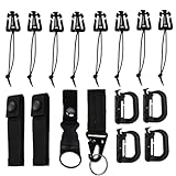 Accessoires pour à dos : convient aux gilets, sacs à dos de camping et d’escalade, lampes torches, etc. porte-clés pour à dos