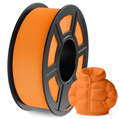 Image of JAYO Matte PLA 3D Printer Filament 1.75mm Orange, Matte Surface Conceals Layer Lines Filament, 1.1kg (2.42 lbs) Spool, Accuracy + /- 0.02 mm, Fit Most FDM Printers