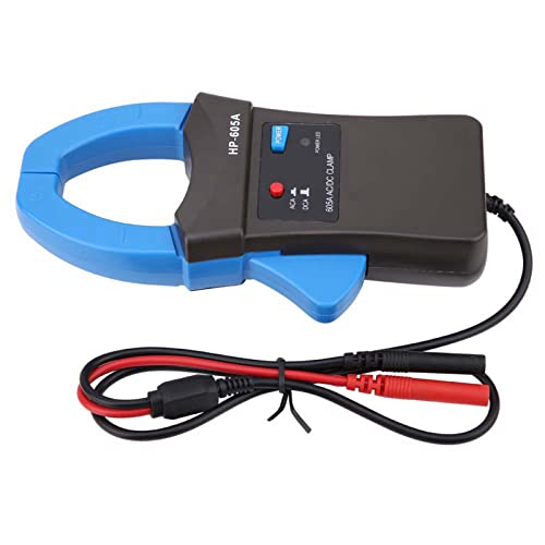 Respicefinem HP-605A 600A DC AC Current Clamp Adapter Professional Clamp On Meter Tester with Test Probes for Electrical Diagnosis Grey Blue