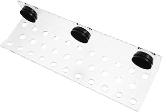 BCOATH Suporte de acrílico transparente para aquário com 32 furos para bomba de sucção de coral, suporte magnético para aquário transparente, com furos para bomba de sucção de coral, mantém a estrutura do suporte de peixe quebrado