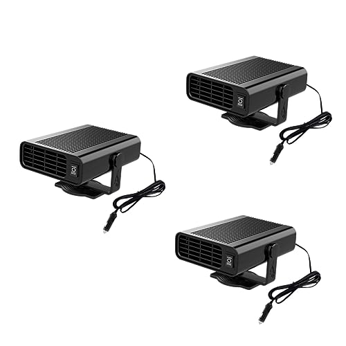ULTECHNOVO 3pièces Réchauffeur De Voiture Dégivrant Pratique Pour Vitre Chauffage Compact Pour Désembuer Les Pare-brises Hiver