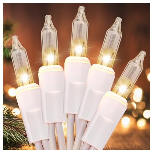 Meteds Christmas Lights 150 Count Clear Mini Lights White Wire UL Certified Connectable Warm White String Lights for Christmas Tree,Garland,Home,Patio, Wedding,Party,Festival Decor