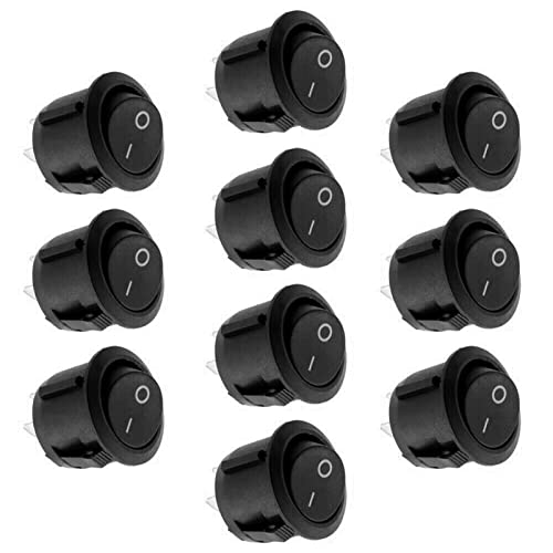 Interruptor basculante redondo 12v con diseño SPST de 2 pines para encendido estable en barcos 2