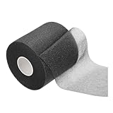 M METERXITY Badminton Grip Cushion Wrap - PE Tennis Badminton Racket Grip Tape Anti Slip Backing Film, Apply to Ball Racket Sports Training (30 Yard, Black)