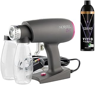 Oasis Spray Tan Machine Kit Bundled with Norvell Cosmo Airbrush Spray Tanning Sunless Solution