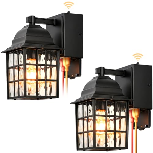Image of Gleamz Dusk to Dawn Outdoor Lighting with GFCI Outlet, Easy Installation
