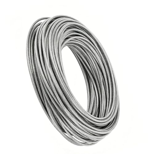 Cable de acero inoxidable 304 de 30m Zunate con accesorios para toldo 2