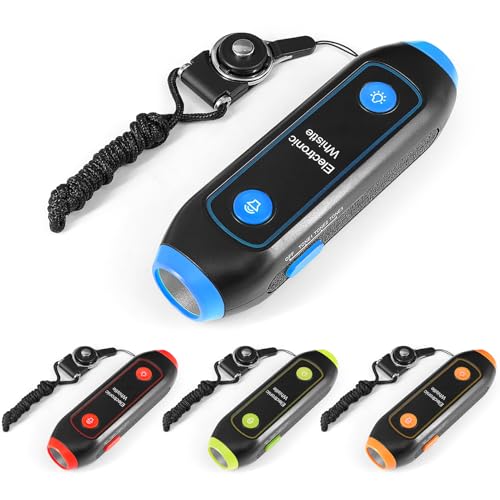 Silbatos electrónicos con luz SOS y cordón Zunate pack 4 miniatura 2