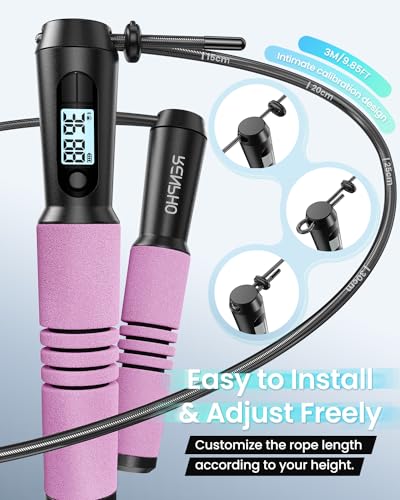 Image of RENPHO Smart Jump Rope - APP Data Storage & Tracking & Analysis, Tangle-Free Jumping Rope for Men, Women, Skipping Rope with Counter, Adjustable workout Jump Ropes for Crossfit, Gym, MMA