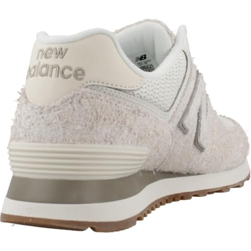 New Balance Women's 574 Sneaker, Sea Salt Off White, 93