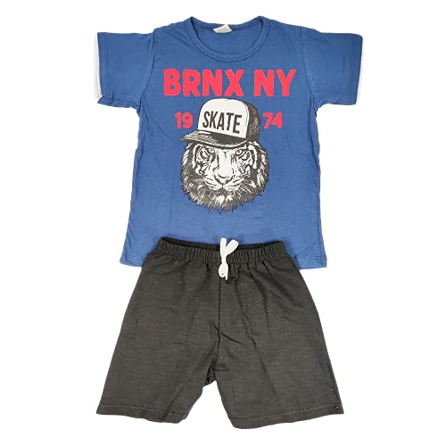 KIT 2 Conjuntos Manga Curta Infantil Menino de 1 a 16 anos Tamanho:6