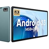 xiskt Android 13 Tablet 11 inch Computer Tablets, Octa-Core Processor with 6+8GB RAM and 256GB ROM Storage, 2K IPS Touchscreen, WiFi, 18W Type-C Fast Charging, 7500mAh 13MP + 5MP Camera