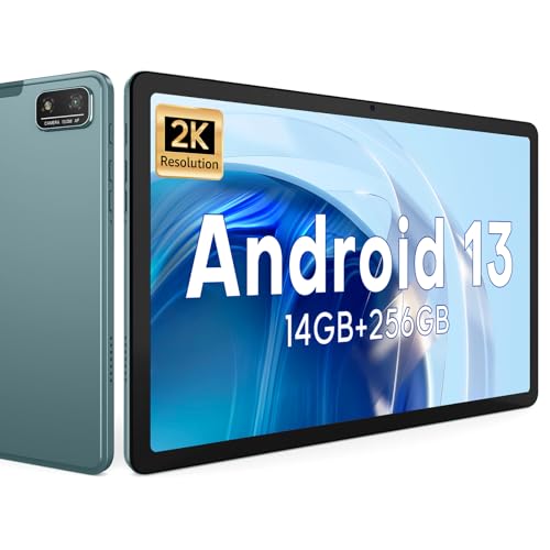 Image of Android 13 Tablet 11 inch Computer Tablets, Octa-Core Processor with 6+8GB RAM and 256GB ROM Storage, 2K IPS Touchscreen, WiFi, 18W Type-C Fast Charging, 7500mAh 13MP + 5MP Camera