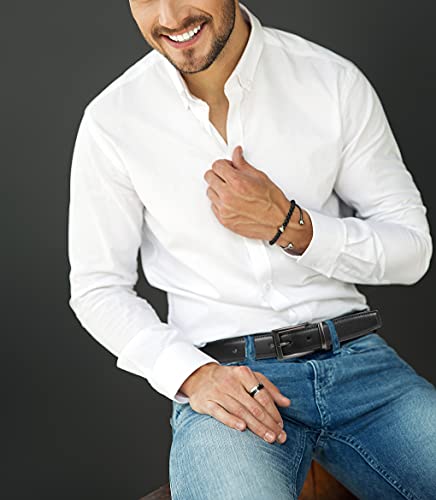 Lavemi Mens Belt Reversible 100% Italian Leather Dress Casual,One Reverse for 2 Colors,Trim to Fit - Image 6