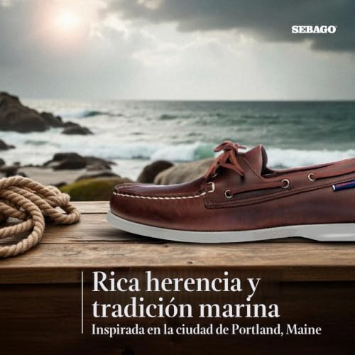 Náuticos Sebago Docksides Portland de cuero encerado con costura artesanal 5