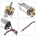 Coliao 6pcs Mini Micro N20 Gear Motor DC 3V-6V Slow Speed Full Metal Gearbox Micro Motor DC Motors for DIY Robot Car RC Toys