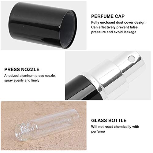 ANKROYU Perfume Atomizer Sprayer, Portable Mini Refillable, Perfume Bottle Perfume Scent Aftershave Atomizer, Empty Refillable Spray for Purse Travel(D) - Image 4