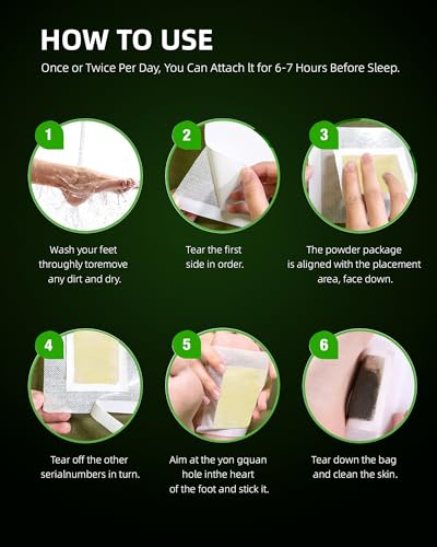 50 Pack Foot Pads, Natural Cleansing, Promoting Sleeping, Suitable for Daily Relaxation Foot Paches | 50 Pads and 50 Adhesive Sheets4