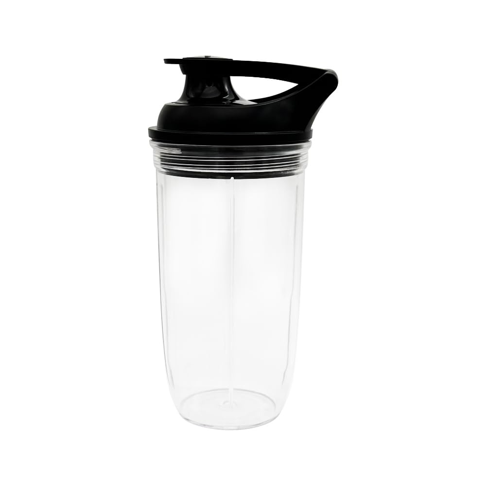 Replacement Square Pro Blender with 2pcs 24oz Cup and 2pcs To-Go-Lid, Compatible with Ninja Professional 1000W Blender Model: BL610 30/BL610 BRN 30/BL611C (2 cup, 24oz)