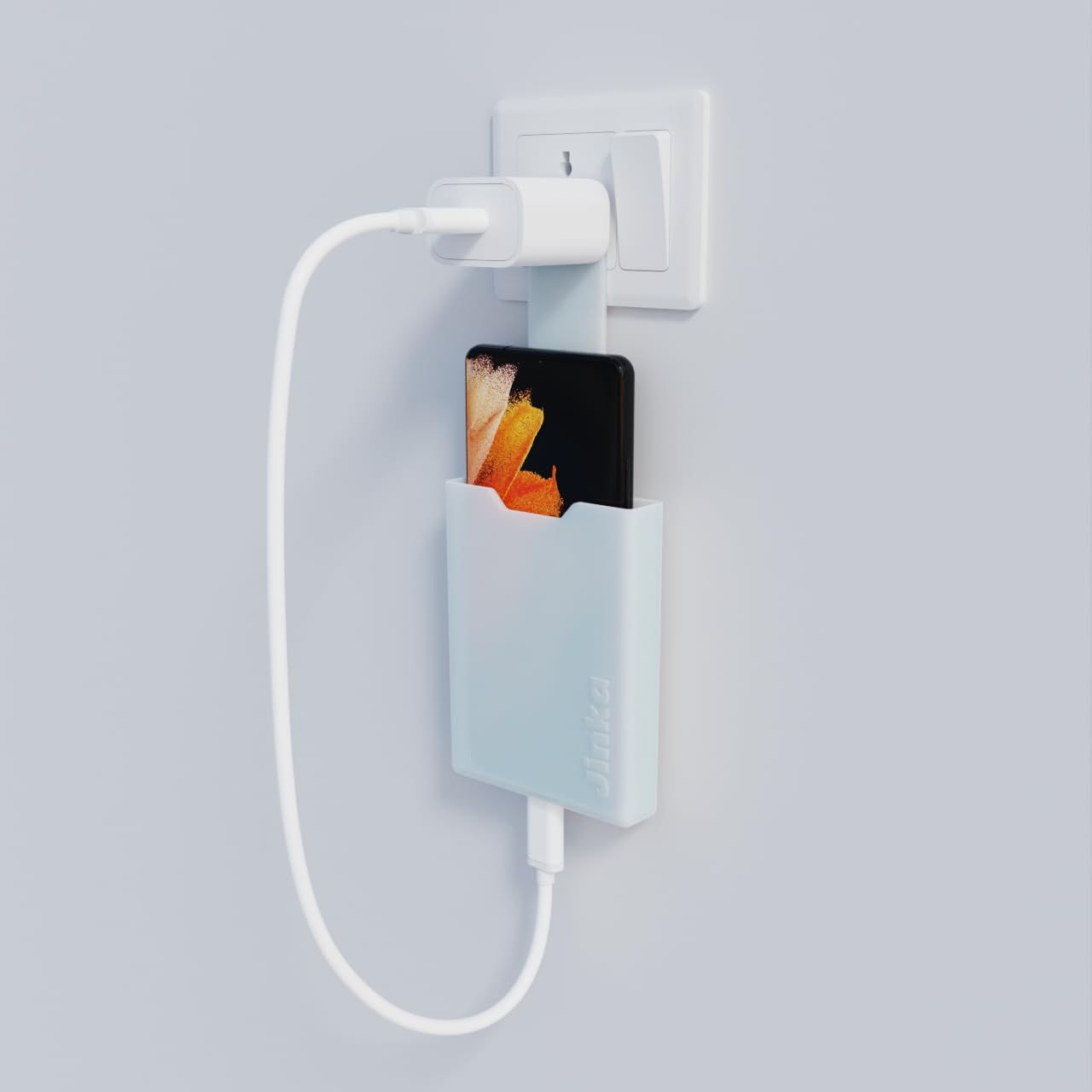 Jinka Mobile Holder/Mobile Stand for Holding Your Phone While Charging, Suitable for All Android Phones. Made of Virgin Silicone Rubber. Semitransparent Color, Silky Soft Surface Finish (B0D17DFHYF) Amazon Price History, Amazon Price Tracker