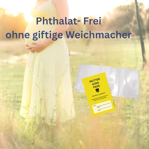 Mutterpasshülle 3-tlg transparent – Olanmarp Schutzhülle für den österreichischen Mutterpass MKP Weichfolie mit Einstecktaschen - Praktisch & schön für werdende Mamas - mit Extrafach (2 Stück)