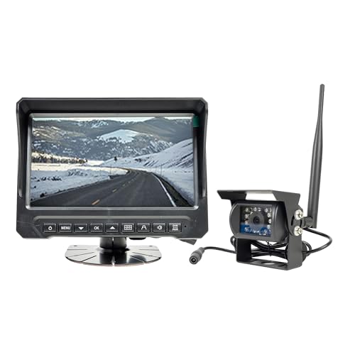 Caméra de recul sans fil PNI TRK501 avec moniteur LCD DVR et vision infrarouge pour grand camion