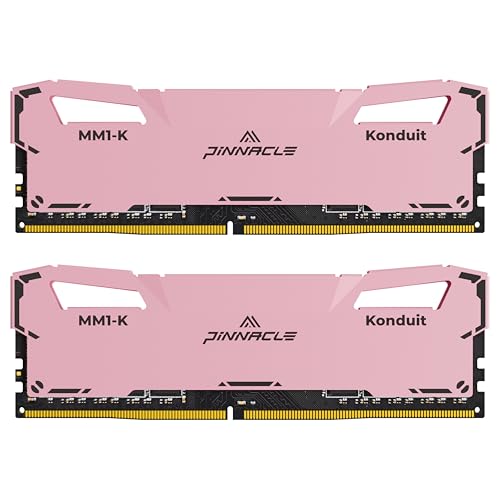 Image of Timetec Pinnacle Konduit 32GB KIT(2x16GB) DDR4 3200MHz PC4-25600 CL16-18-18-38 XMP2.0 Overclocking 1.35V Compatible for AMD and Intel Desktop Gaming PC Memory Module RAM - Pink