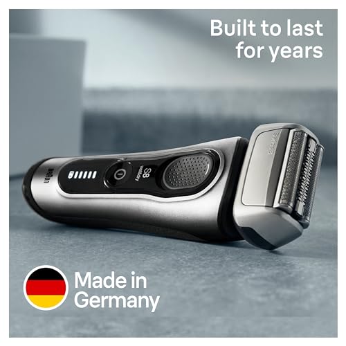Braun Series 8 Electric Shaver for Men, 4+1 Shaving Elements & Precision Long Hair Trimmer, Charging Stand, Wet & Dry Electric Razor with 60 Minute Runtime, 8517s, Silver, Rated Which Best Buy - Image 6
