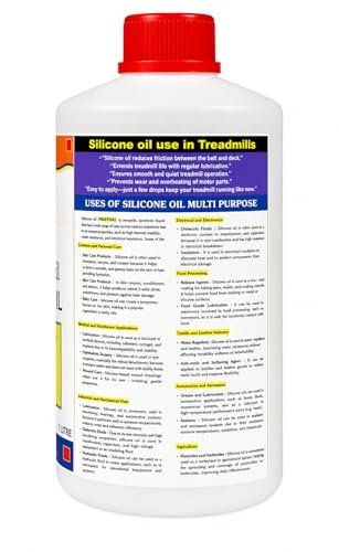 Image of PRISTINO Pure Silicone Treadmill Lubricant Oil (1Ltr) for Belt /High Viscosity I Non Toxic Odor Free