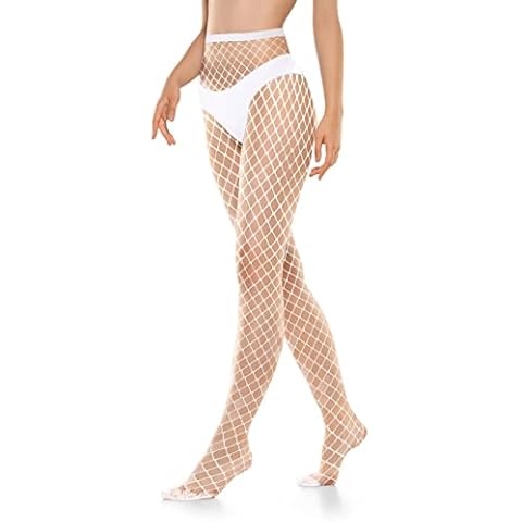 wlertcop Damen Weiße Netzstrumpfhose,Fishnet Stockings Schenkelhohe Strümpfe Strumpfhosen Frauen Fischnetz Kreuz Mesh Strümpfe Netzstrumpfhose Netzstrümpfe Sexy Elastisch Hohe Taille Strumpfhosen Cover