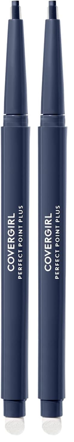 COVERGIRL Perfect Point Plus Eyeliner, Midnight Blue, 0.08 Ounce (Pack of 2)