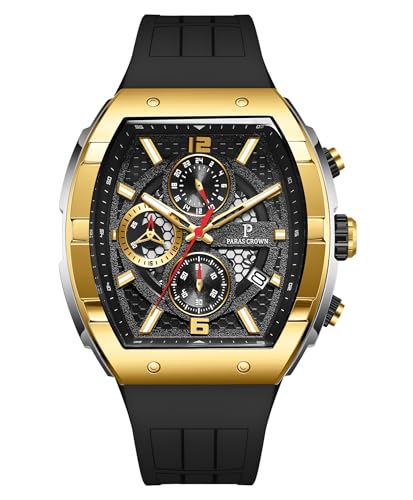 Montre homme étanche PARAS CROWN pour le quotidien et les soirées habillées