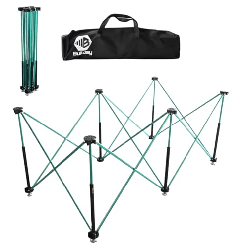 のび台 グリーン 大工の正やん監修 伸縮作業台 W1400×H650×D700 耐荷重600kg 瞬速3秒設置 軽量 折りたたみ 組立不要 ペケ台 DIY ソーホース BBQ