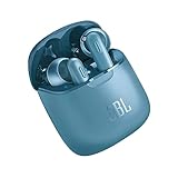 JBL Tune 220 TWS Lifestyle Bluetooth Kopfhörer in Blau – Kabellose Sport Ohrhörer für bis zu 3 Stunden Musikgenuss mit nur eine Akku-Ladung – Inkl. Ladecase