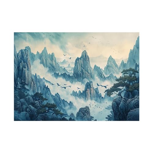 Tableau paysage pour salon et décoration murale moderne - Impression 40x60cm sans cadre