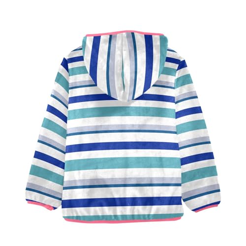 GuoChe Stripe Blue Fleece Jacket Baby Boy2