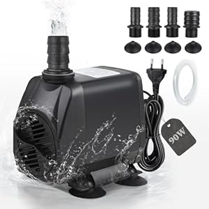 Exleco 90W Aquariumpumpe mit Zubehör