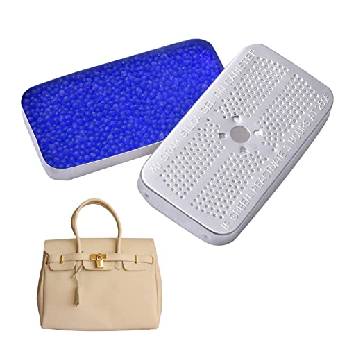 Deshumidificador de gel de sílice reutilizable indicador botes desecantes caja de aluminio desecante para coche, cámara, armario, pelpelpeltre