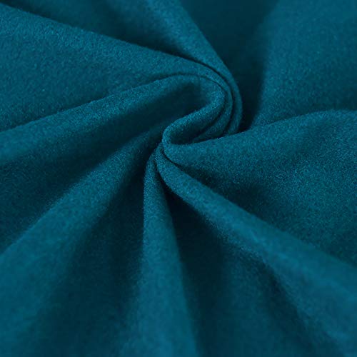 Image of Easy-Going 4 Pieces Oversized Stretch Couch Cover for Dogs Washable | Sectional Sofa Slipcover for 3 Separate Cushion Couch - Elastic Furniture Protector for Pets, Kids Peacock Blue