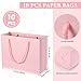 Jetec 10 Set 9.8 x 7 x 3.3 Inch Luxury Gift Boxes with Lids and Ribbon Paper Bags,collapsible Present Box for Birthday Wedding Proposal Valentines Day(Pink)