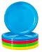 Honla 56 Oz Large Cereal Bowls,Big Salad Bowls,Set of 6 Plastic Bowls in 3 Assorted Colors,Unbreakable and Flexible,Orange,Blue,Green