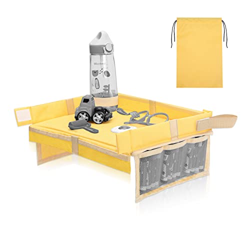 WISEPRO Bandeja de viaje plegable, bandeja de viaje para niños, bandeja de viaje para niños, mesa de juego en avión, bandeja de viaje para niños, unisex Cover
