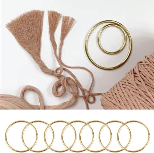 40Pcs Macrame Hoops Ring, BetterJonny 2 Inch Metal Craft Rings Hoops Gold Dream Catcher Rings Wreath Hoop Rings for Home Decorations DIY Crafts and Wall Hanging Crafts by BetterJonny - Image 3