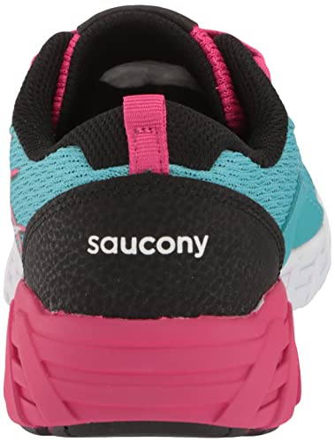 Saucony Wind 2.0 Running Shoe, Turq/Pink/Black, 2.5 Us Unisex Big Kid #TOP2